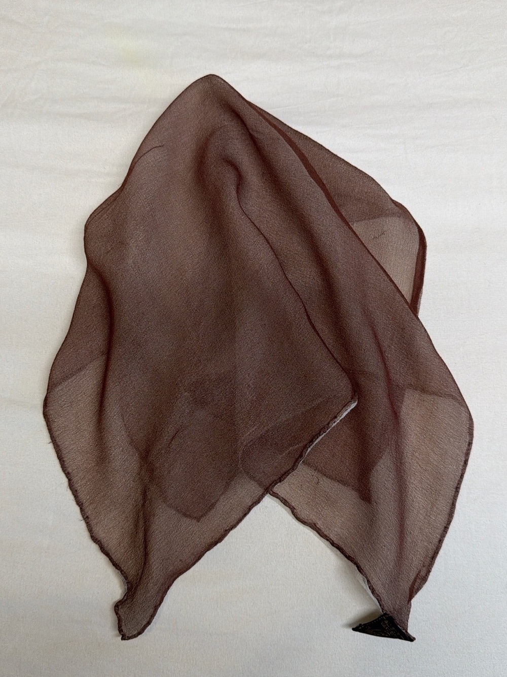 Vintage Vanette Brown Creations Italian Silk Scarf